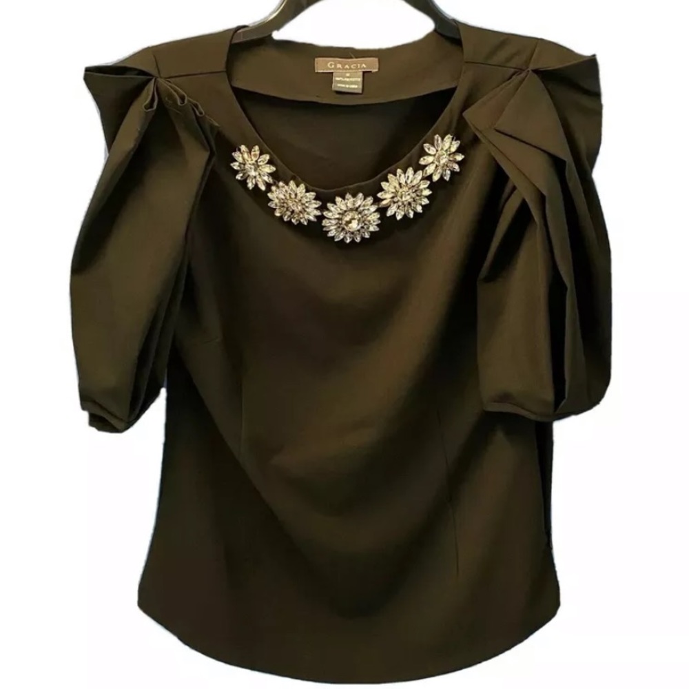 Gracia Black Top Piece Size Medium